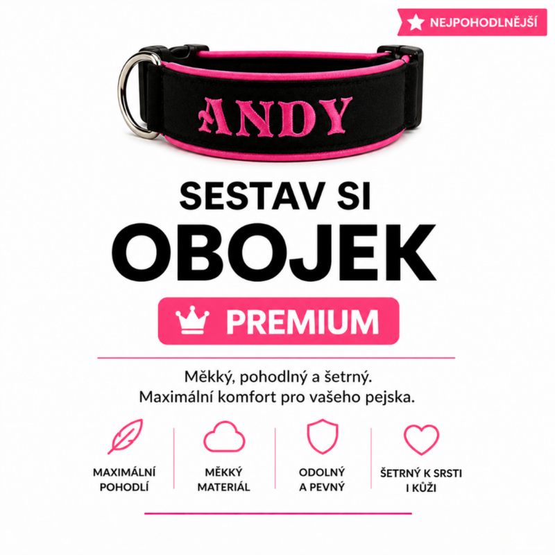 Sestav si vlastní obojek - celosoftshell
