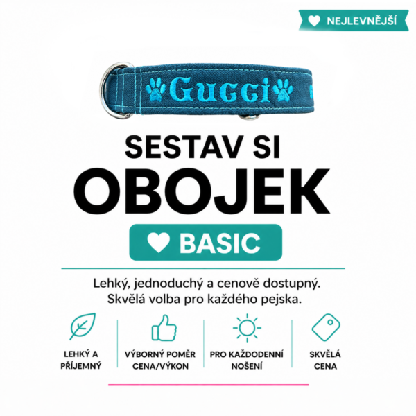 Obojek z kočárkoviny (velký výběr barev)